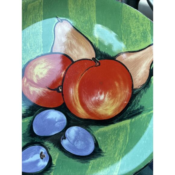 Vintage Tuscany 4902 By Sango Salad Plates Vibrant Fruit 8.25” - 5 Available - Picture 3 of 3